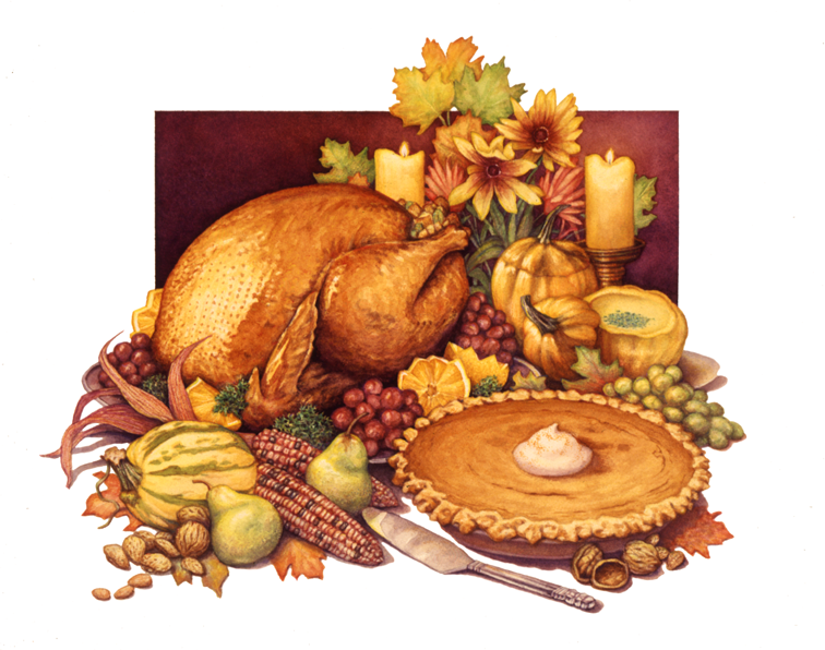 Food Thanksgiving Illustration Design Wallpaper 1366x768 Ipad Iphone 